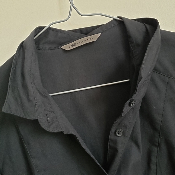 M&S Collection Black Button-down - Picture 3 of 4